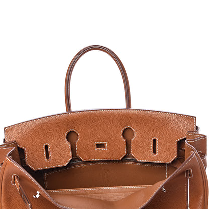 Hermes Natural Barenia Faubourg Birkin 35 Fauve 8 of 46