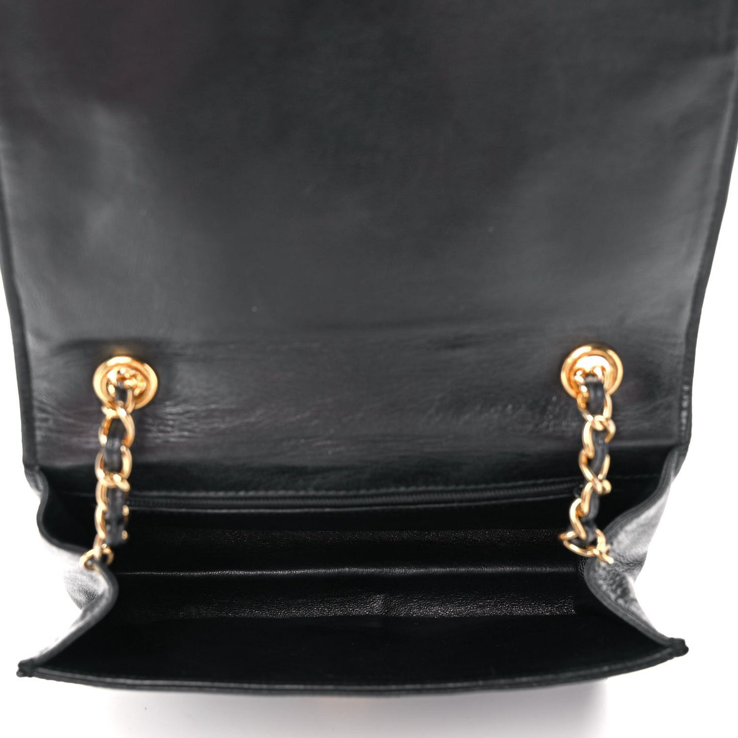 Lambskin Quilted Mini Flap Black