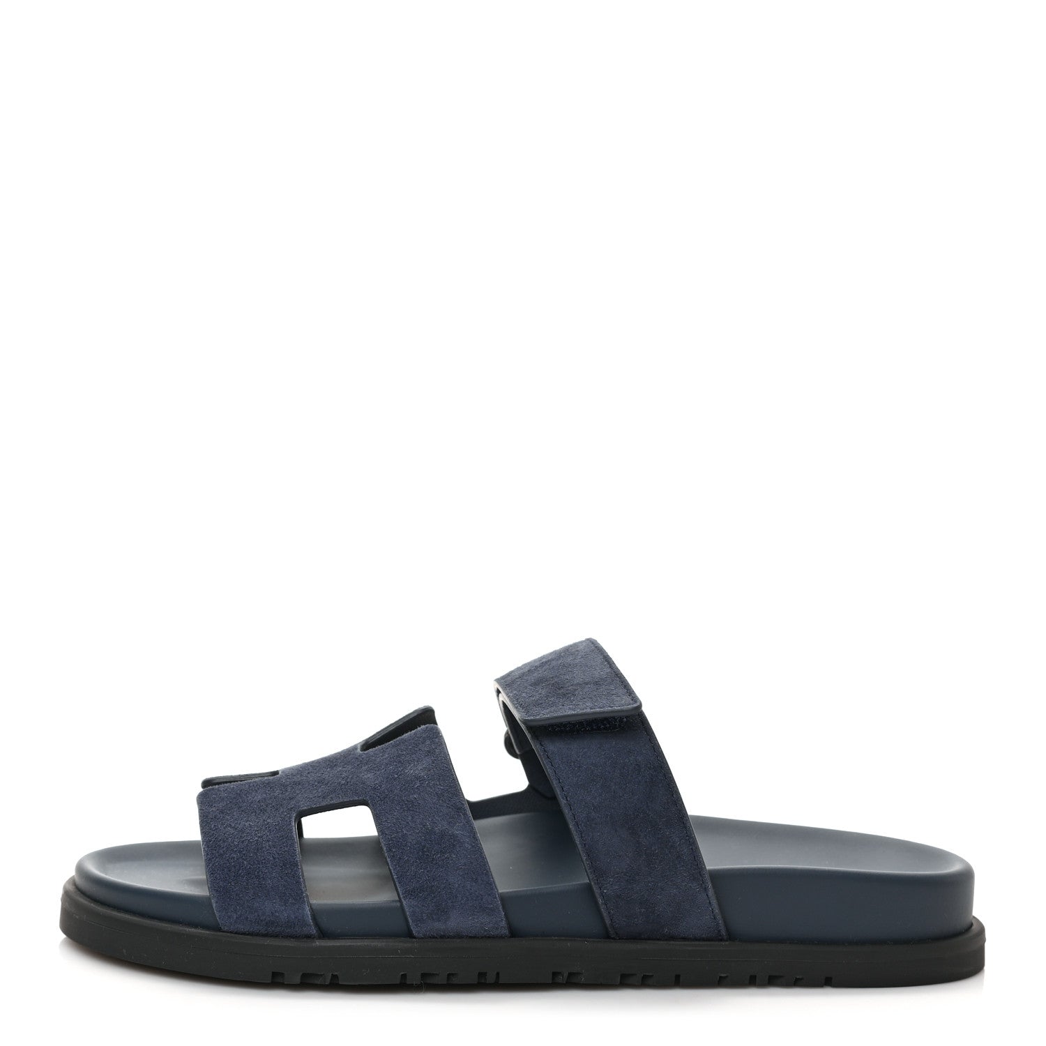 Hermes Suede Goatskin Womens Chypre Sandals 38 Bleu Celeste 1 of 9