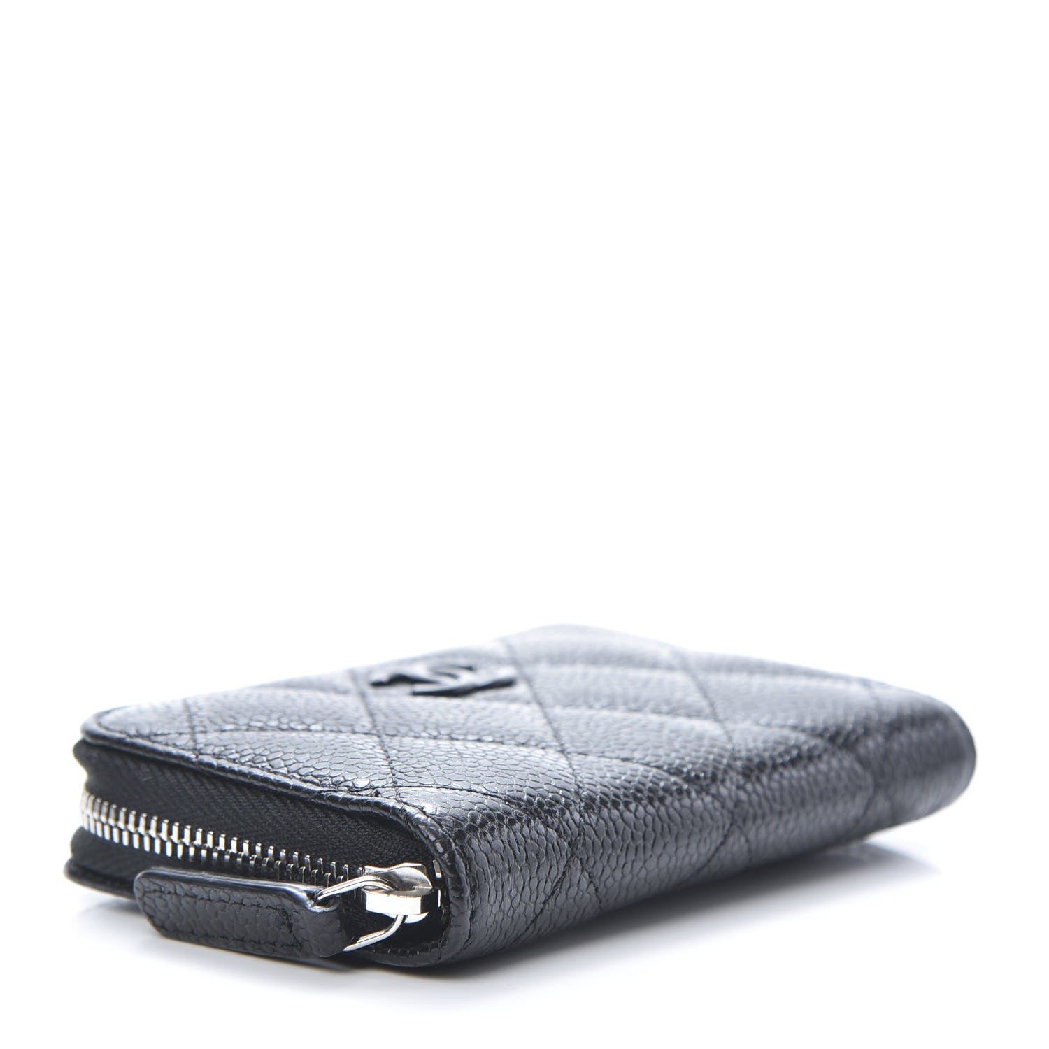 Chanel Caviar Quilted Incognito Zip Coin Purse Black 4 of 8