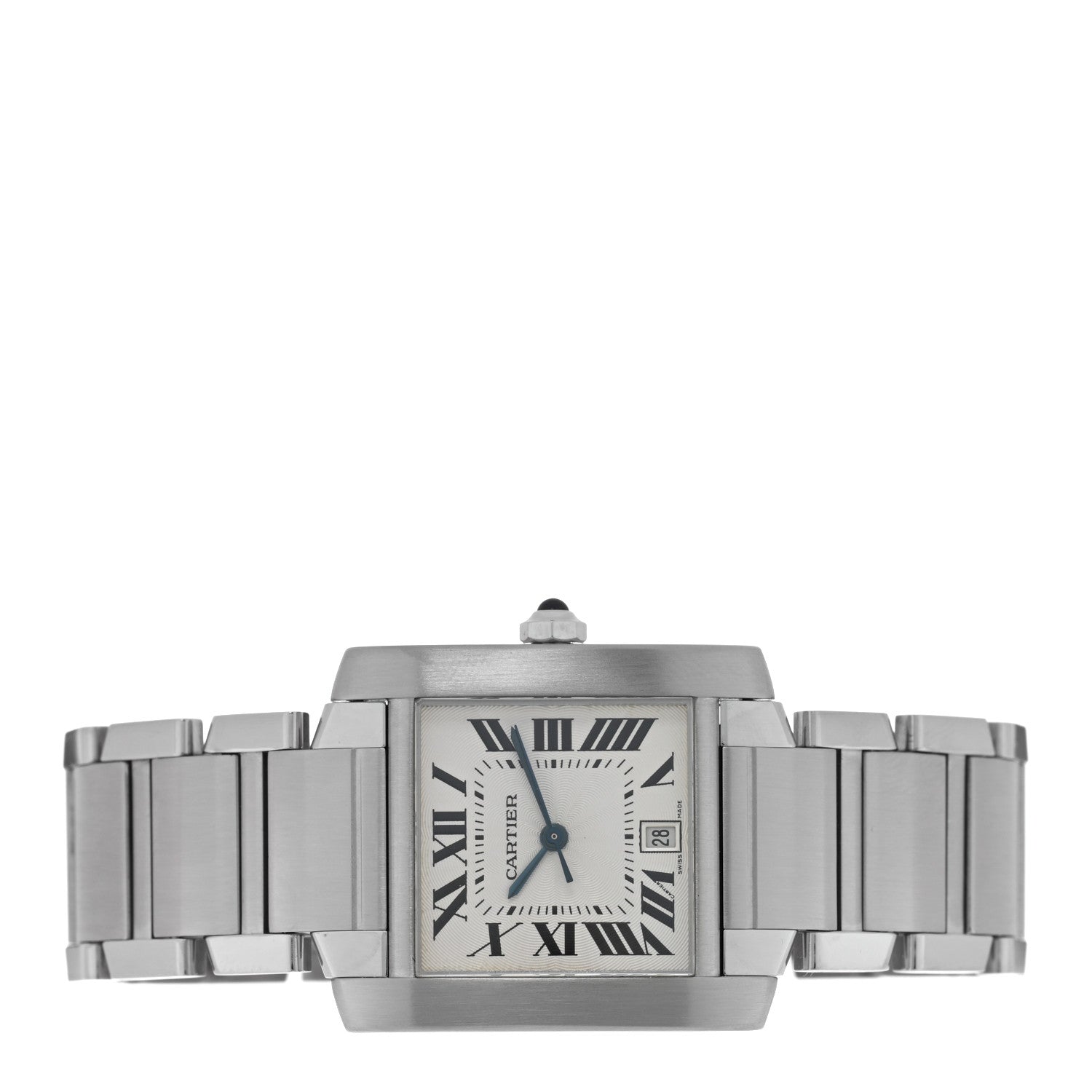 Cartier Stainless Steel 28mm Tank Francaise Automatic Watch 4 of 10