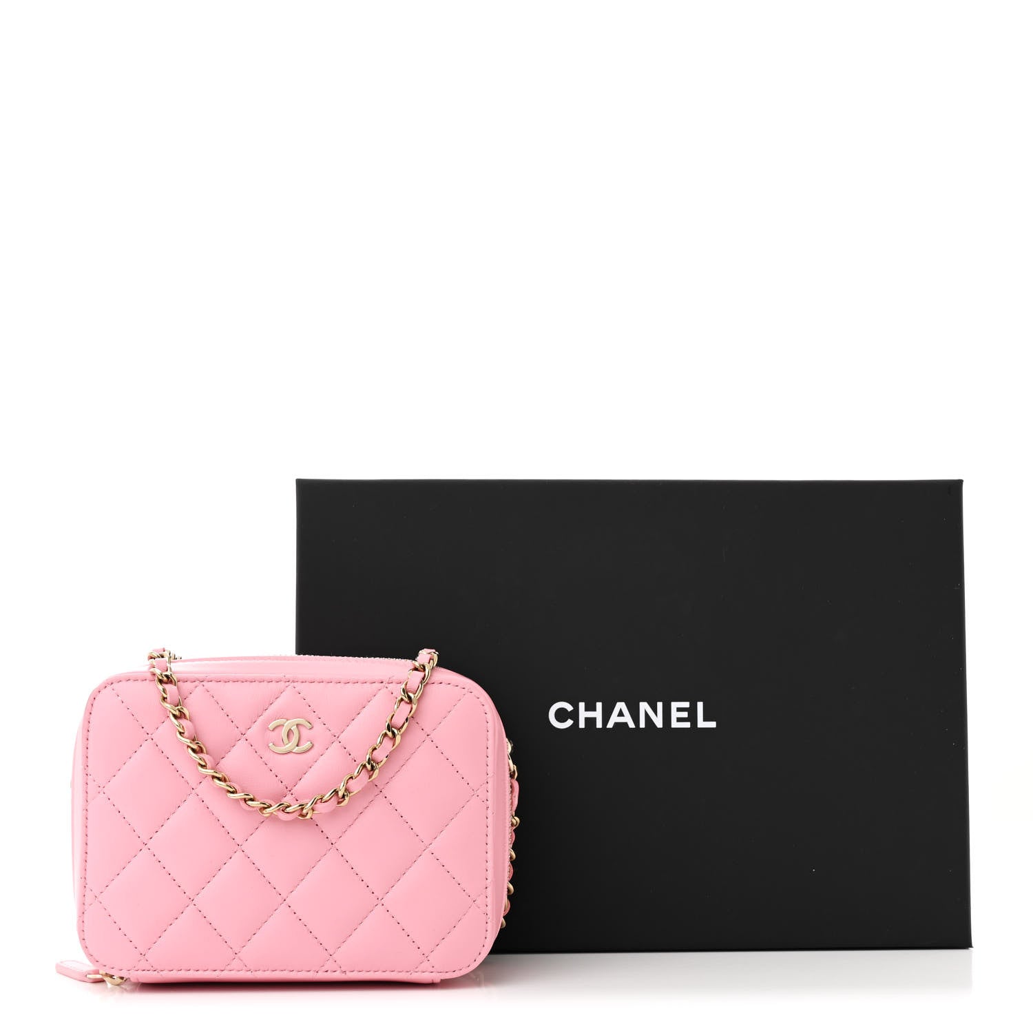 Chanel Lambskin Quilted Camera Bag Pink 12 of 12