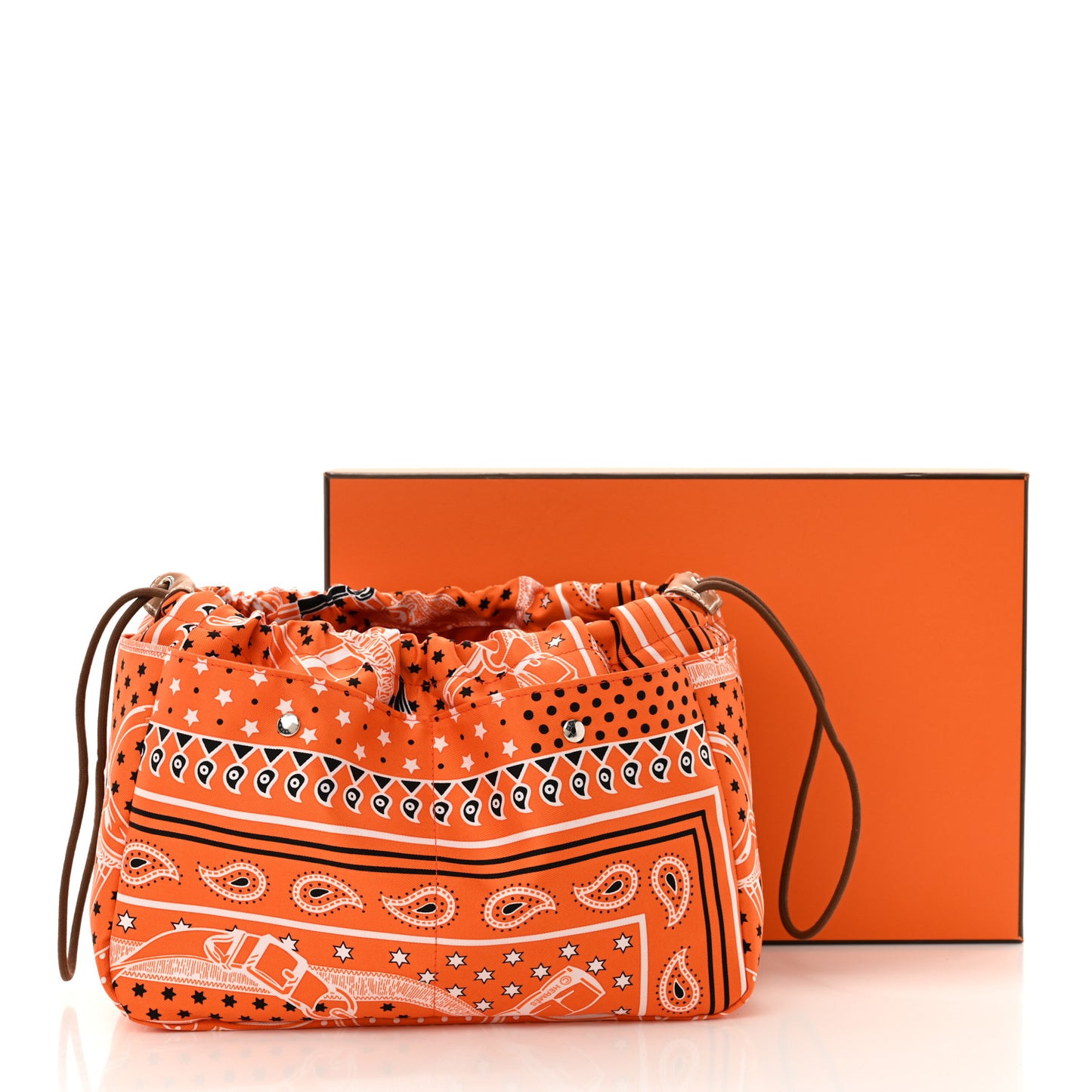 Barenia Silk Eperons d'Or Fourbi 25 MM Pouch Orange Fauve