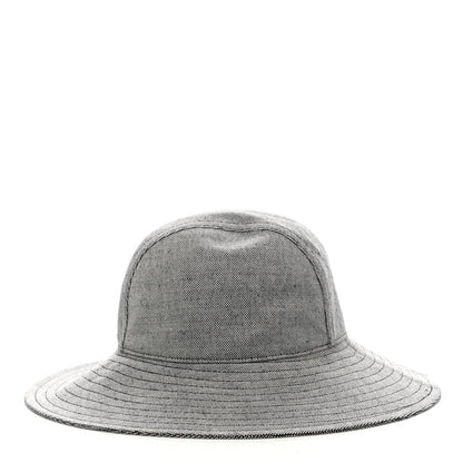 Hermes Linen Cotton Colette Bucket Hat 57 Black 4 of 8