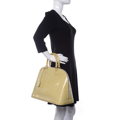 Louis Vuitton Vernis Alma GM Blanc Corail 2 of 12