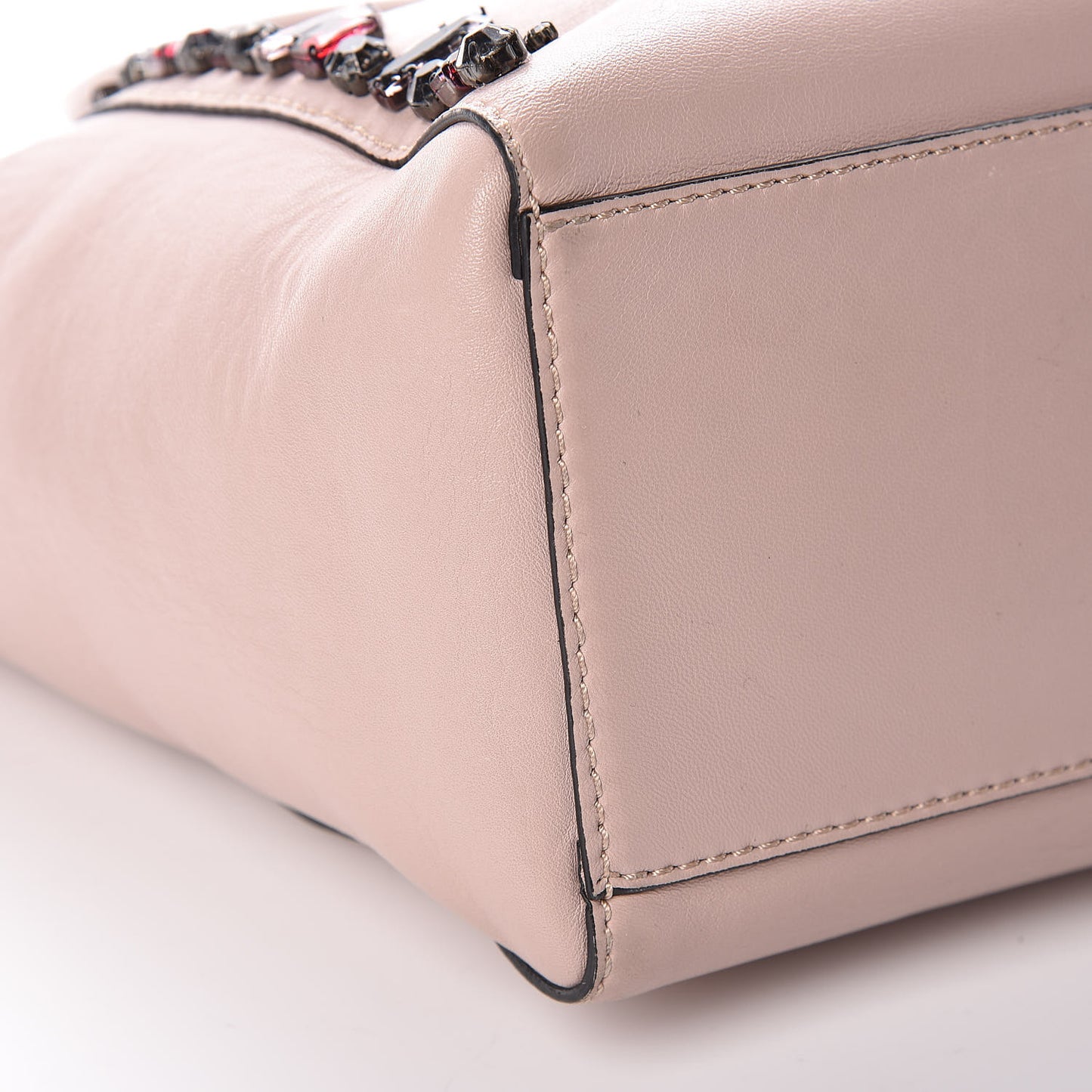 Nappa Crystal B Diamond Tote Light Pink