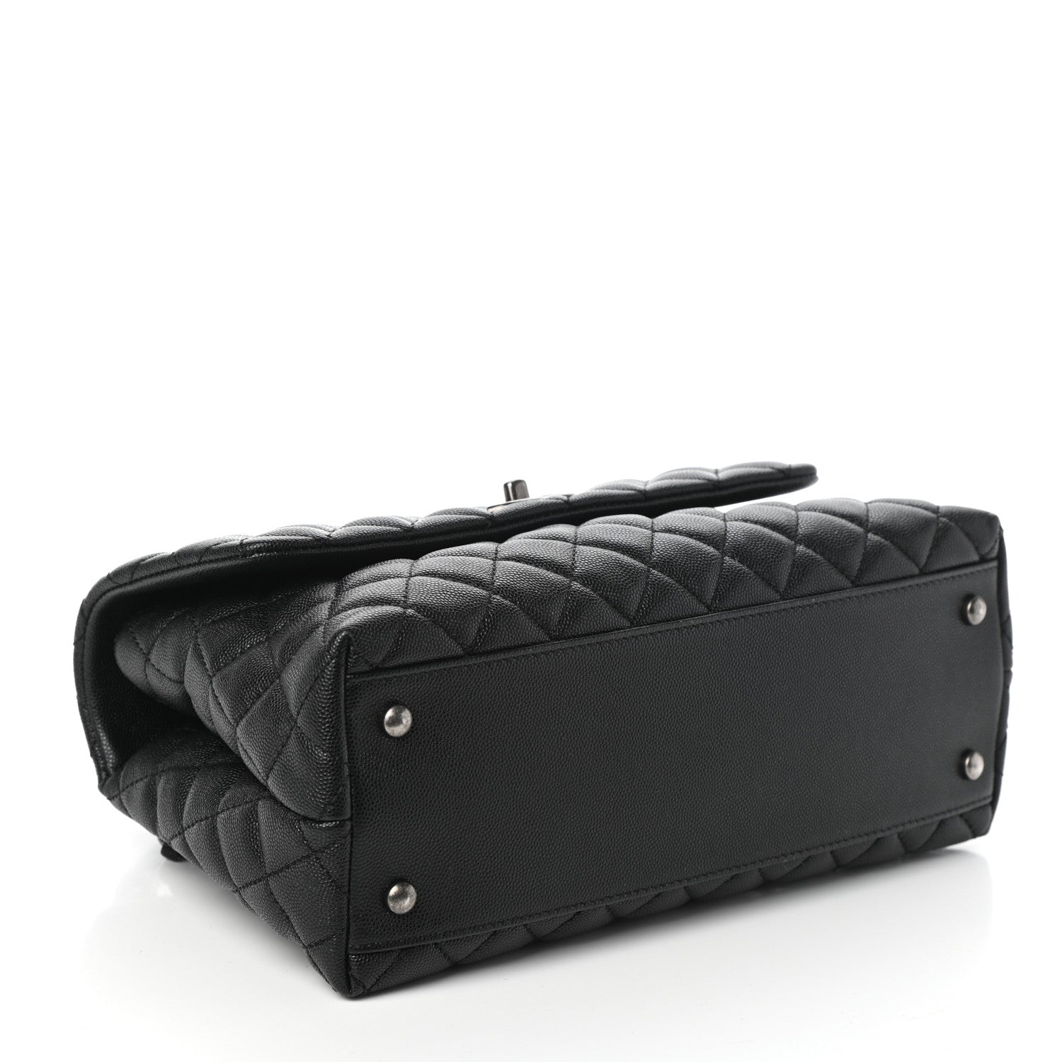 Chanel Caviar Quilted Small Coco Handle Flap Black 4 of 10