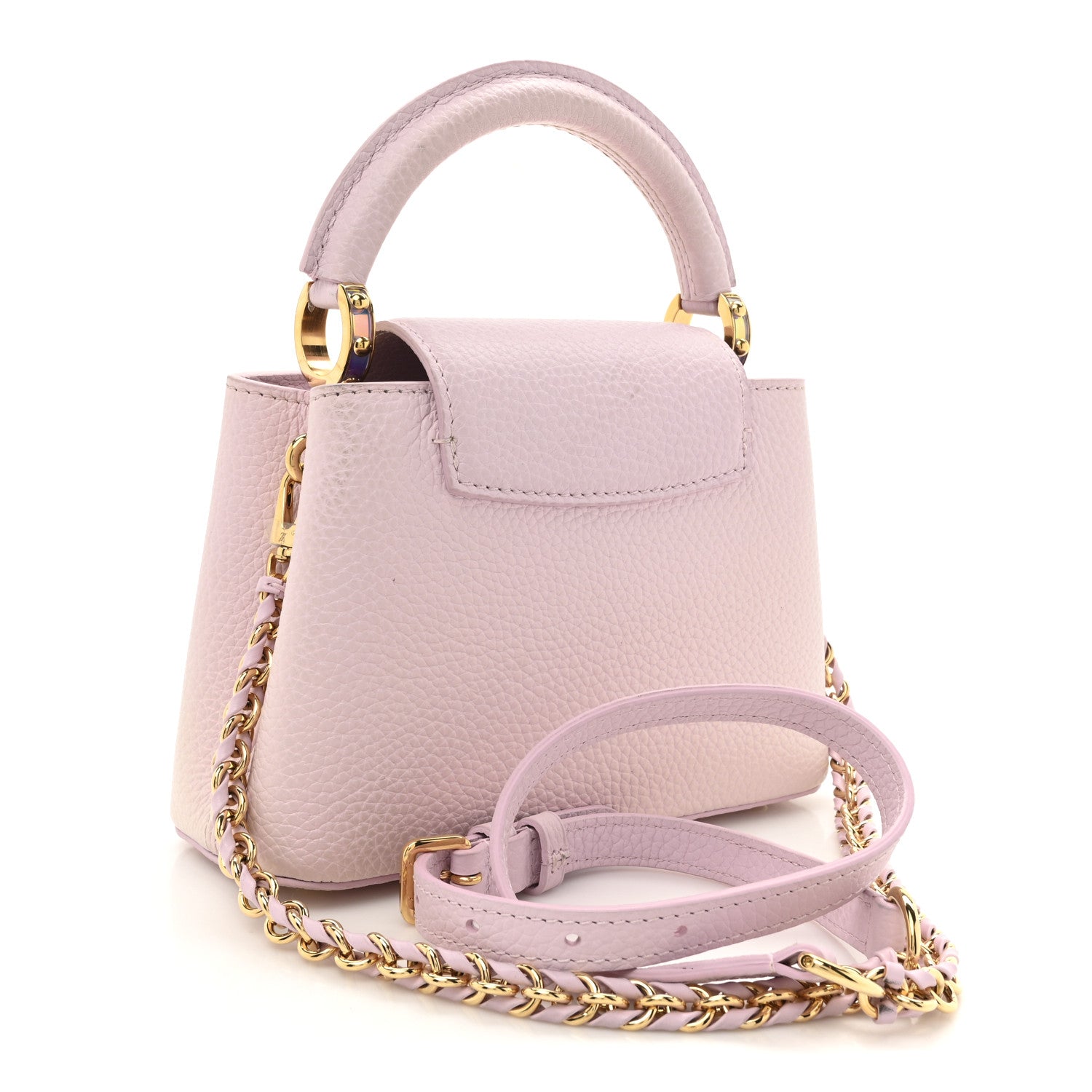 Louis Vuitton Taurillon LV Ski Capucines Mini Pearly Lilac 3 of 14