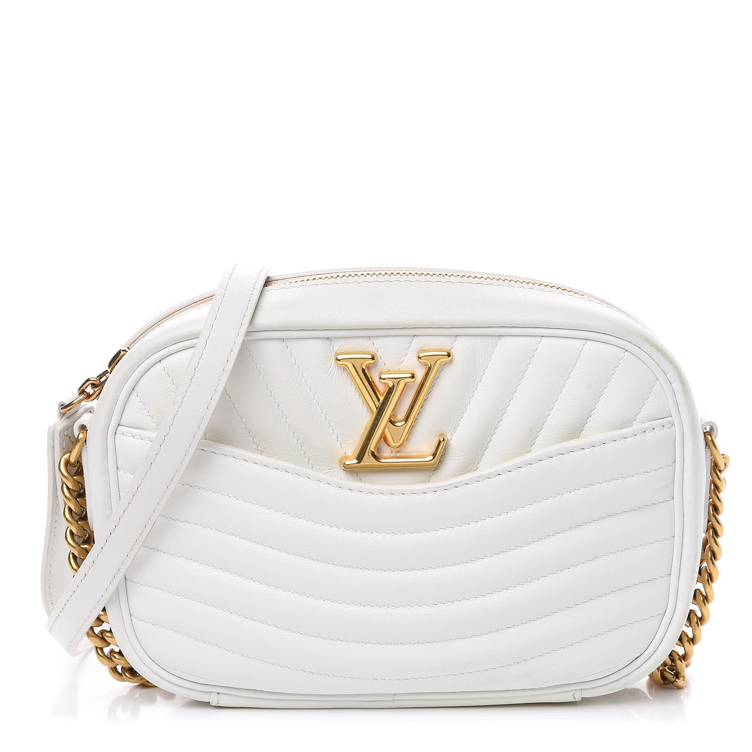 Louis Vuitton Calfskin New Wave Camera Bag White 1 of 14