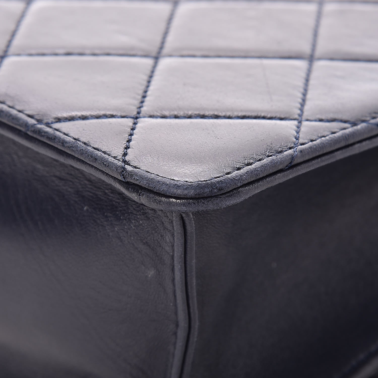 Chanel Lambskin Quilted Medium Golden Class Flap Marine 10 of 16
