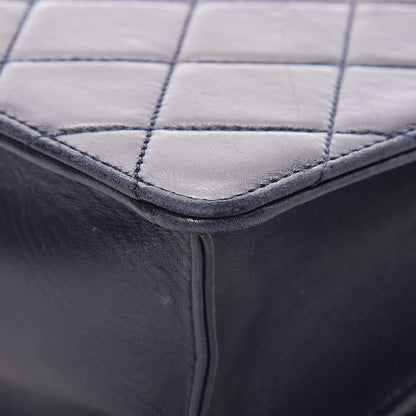 Chanel Lambskin Quilted Medium Golden Class Flap Marine 10 of 16