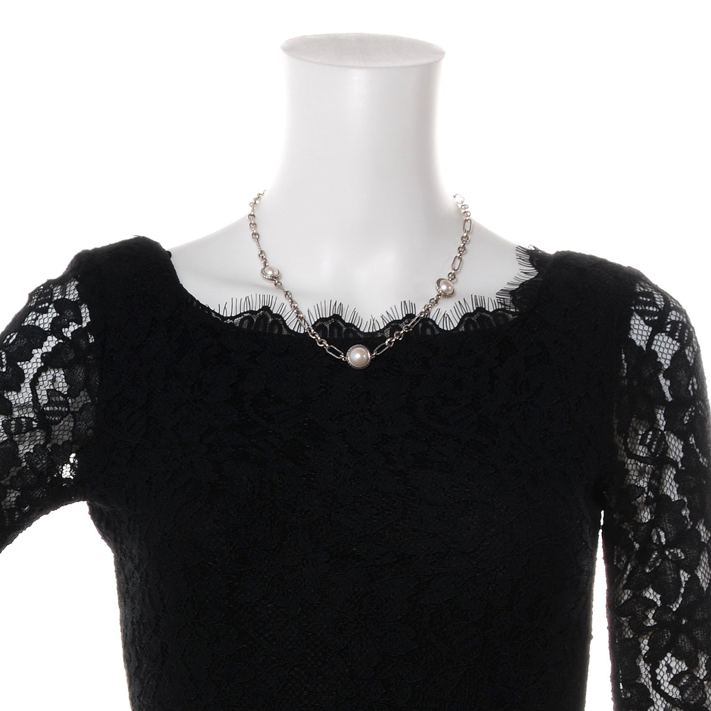 Sterling Silver Pearl Cable Figaro Chain Necklace
