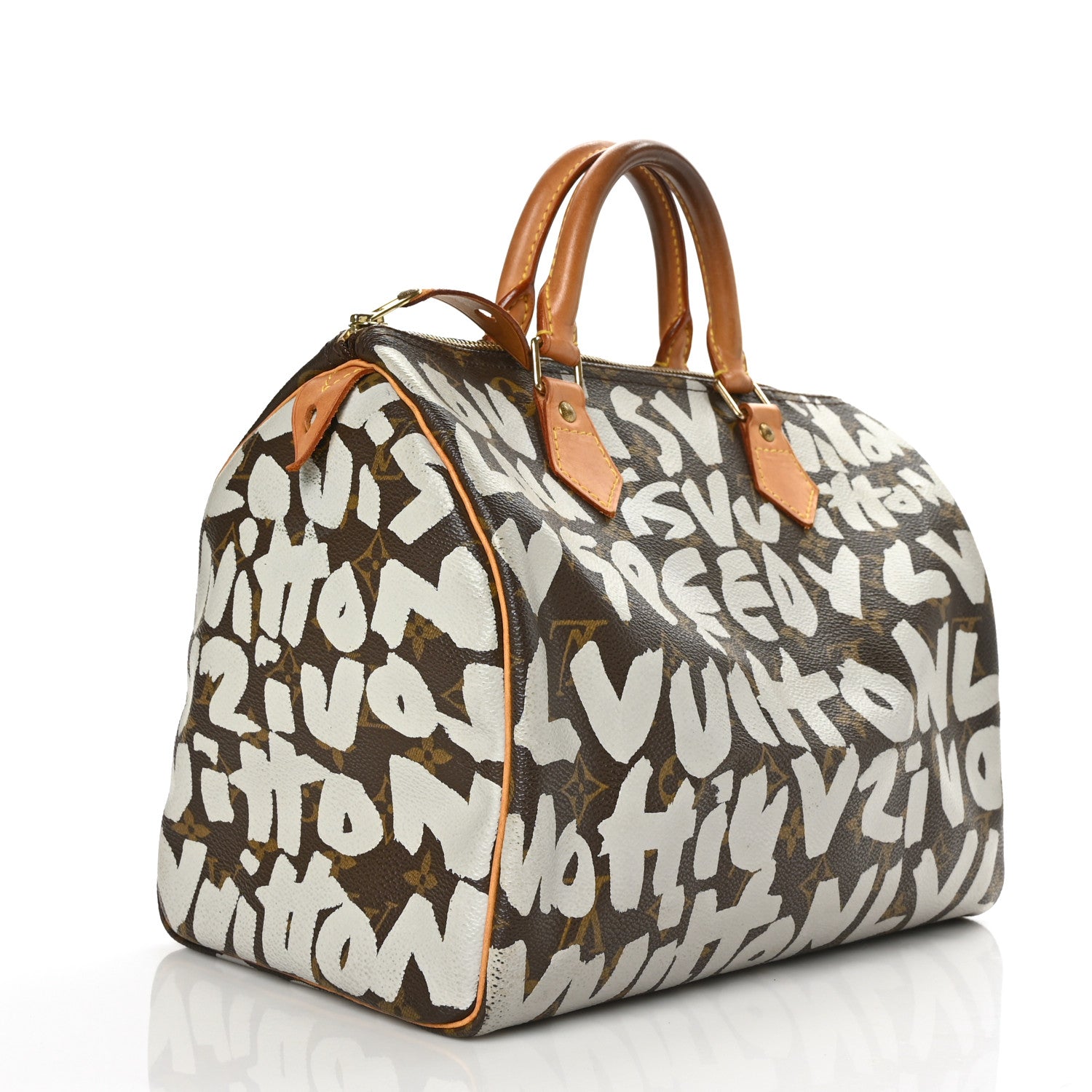 Louis Vuitton Monogram Graffiti Speedy 30 Silver 3 of 7