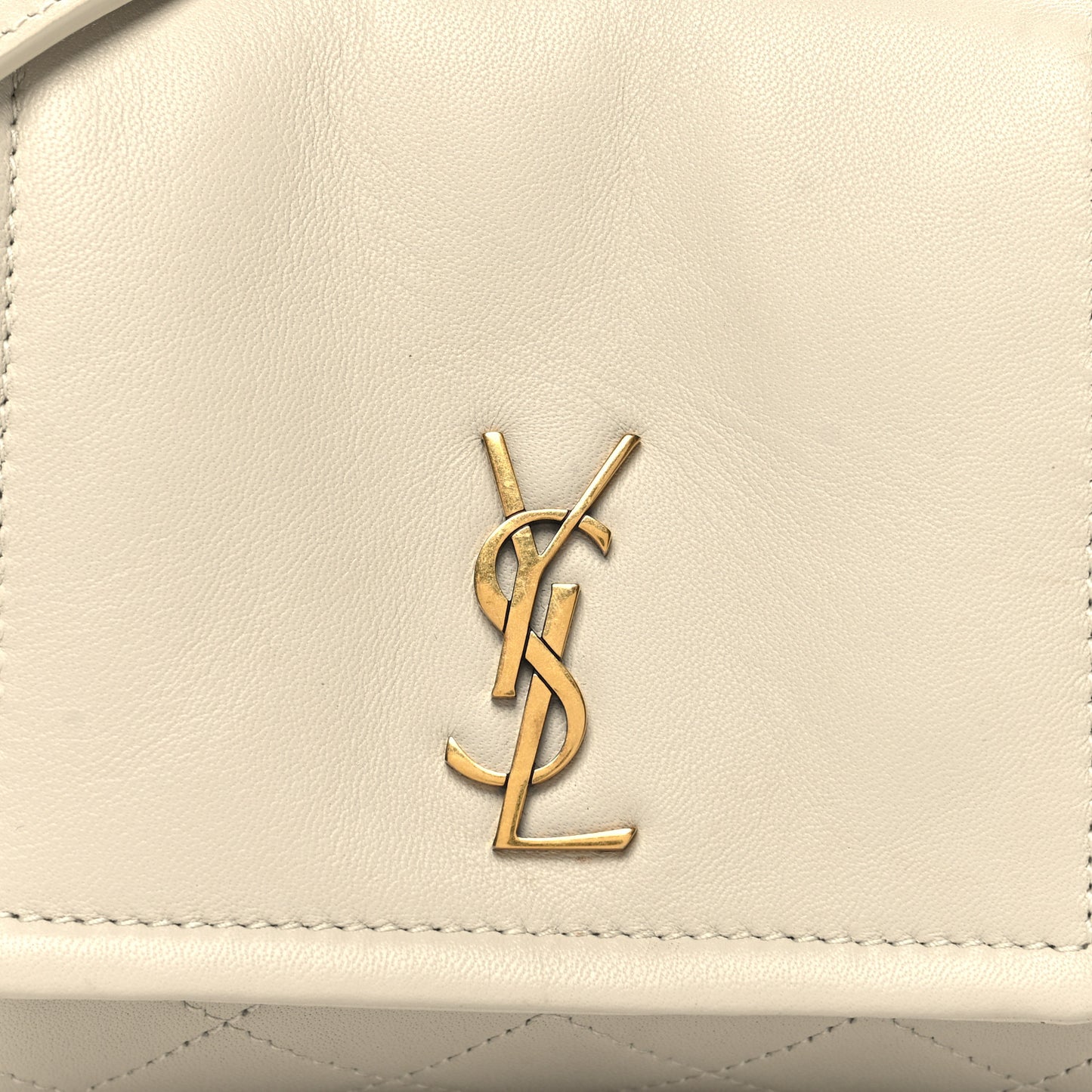 Lambskin Quilted Monogram Mini Nolita Crema Soft
