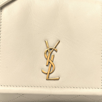 Saint Laurent Lambskin Quilted Monogram Mini Nolita Crema Soft 8 of 12