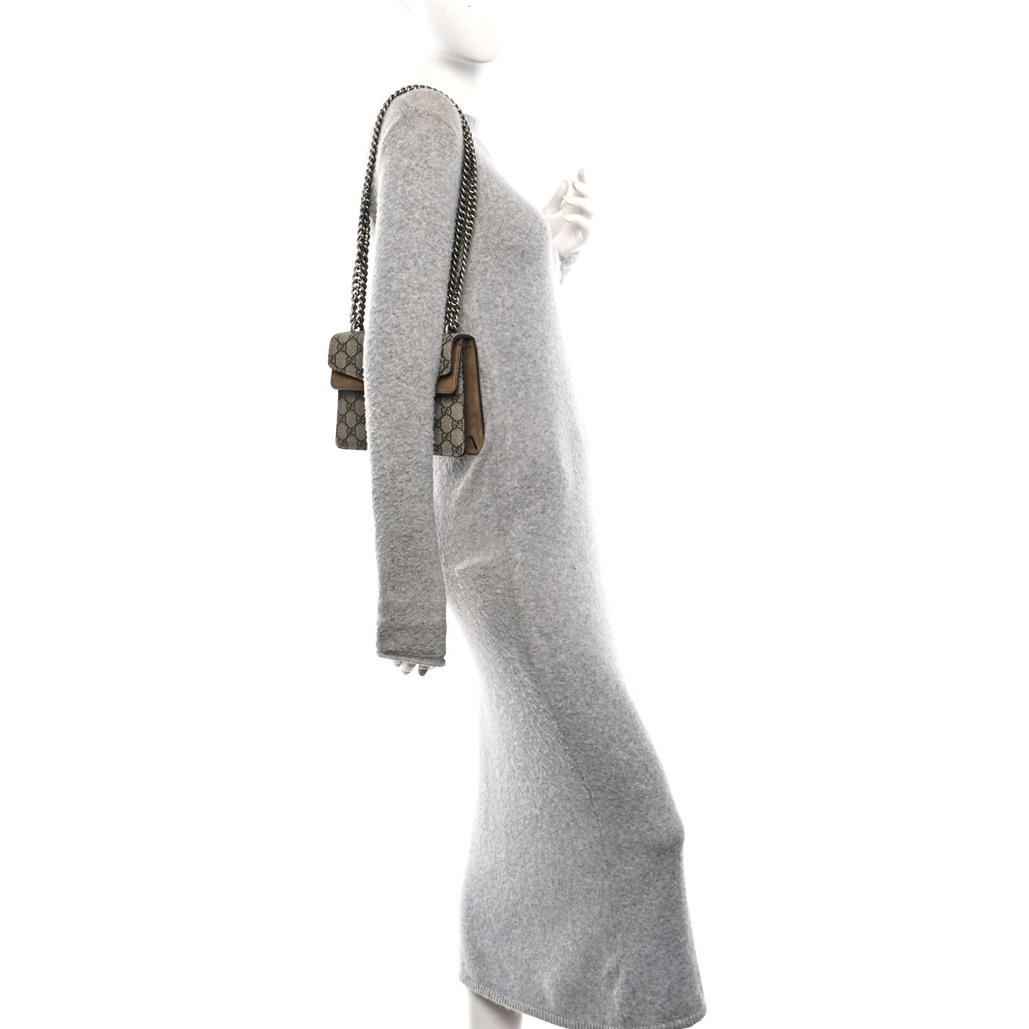 GG Supreme Monogram Mini Dionysus Shoulder Bag Taupe
