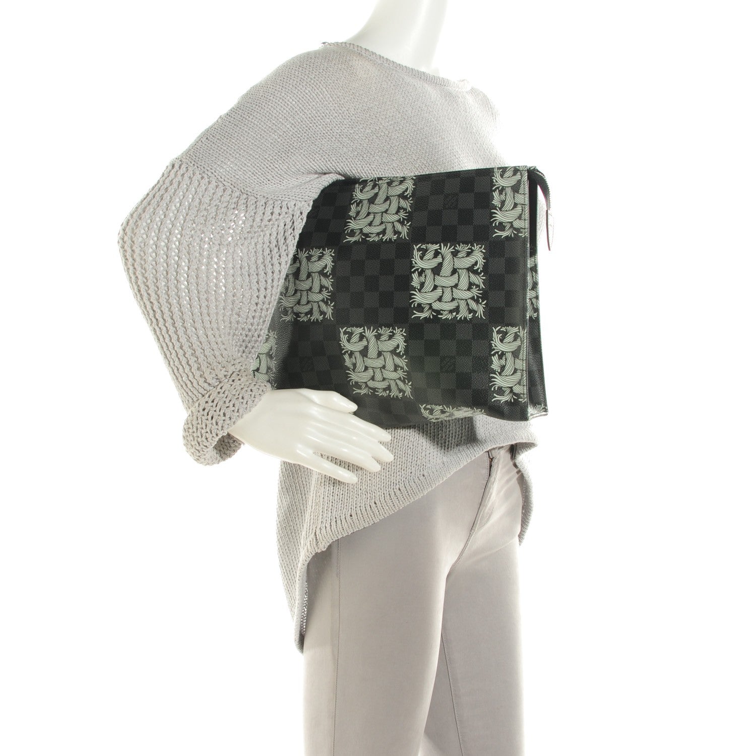 Louis Vuitton Damier Graphite Rope Pochette Voyage White 2 of 8