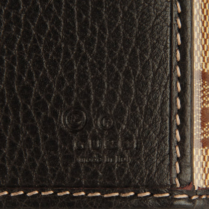 Gucci Crystal Monogram Dollar Calfskin Continental Wallet Beige Ebony Testa di Moro 6 of 7
