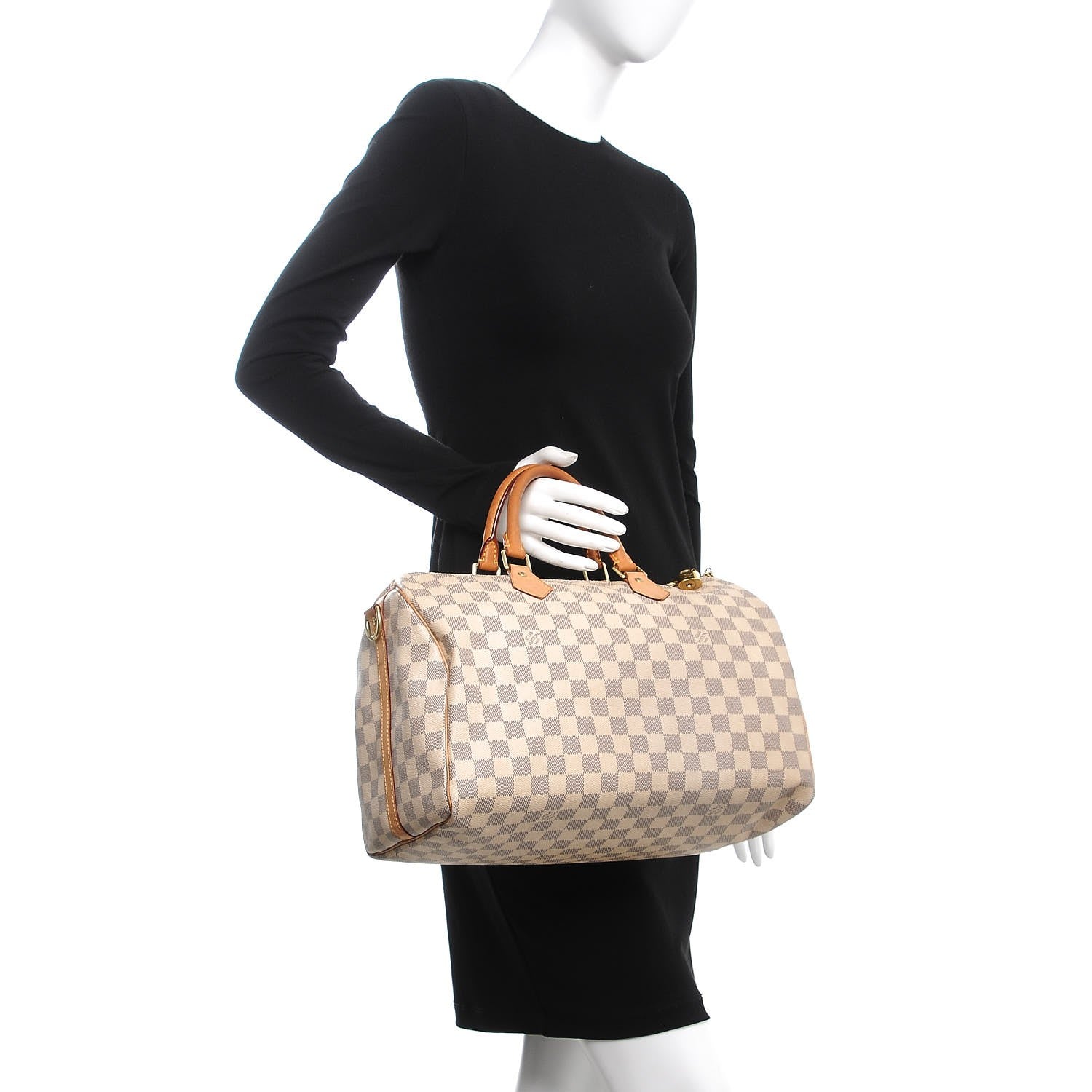 Louis Vuitton Damier Azur Speedy Bandouliere 35 3 of 20