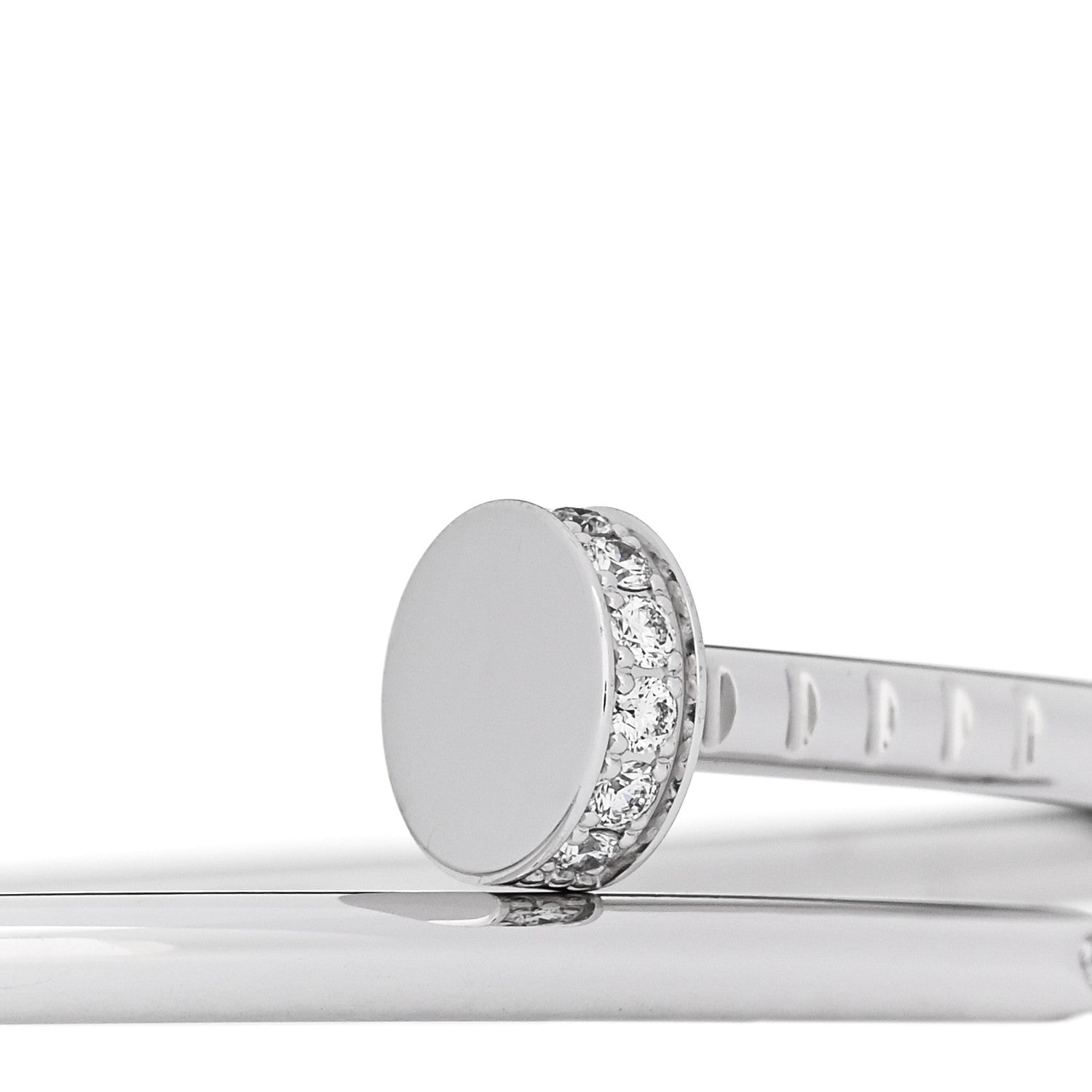 Cartier 18K White Gold Diamond Small Juste Un Clou 16 3 of 5
