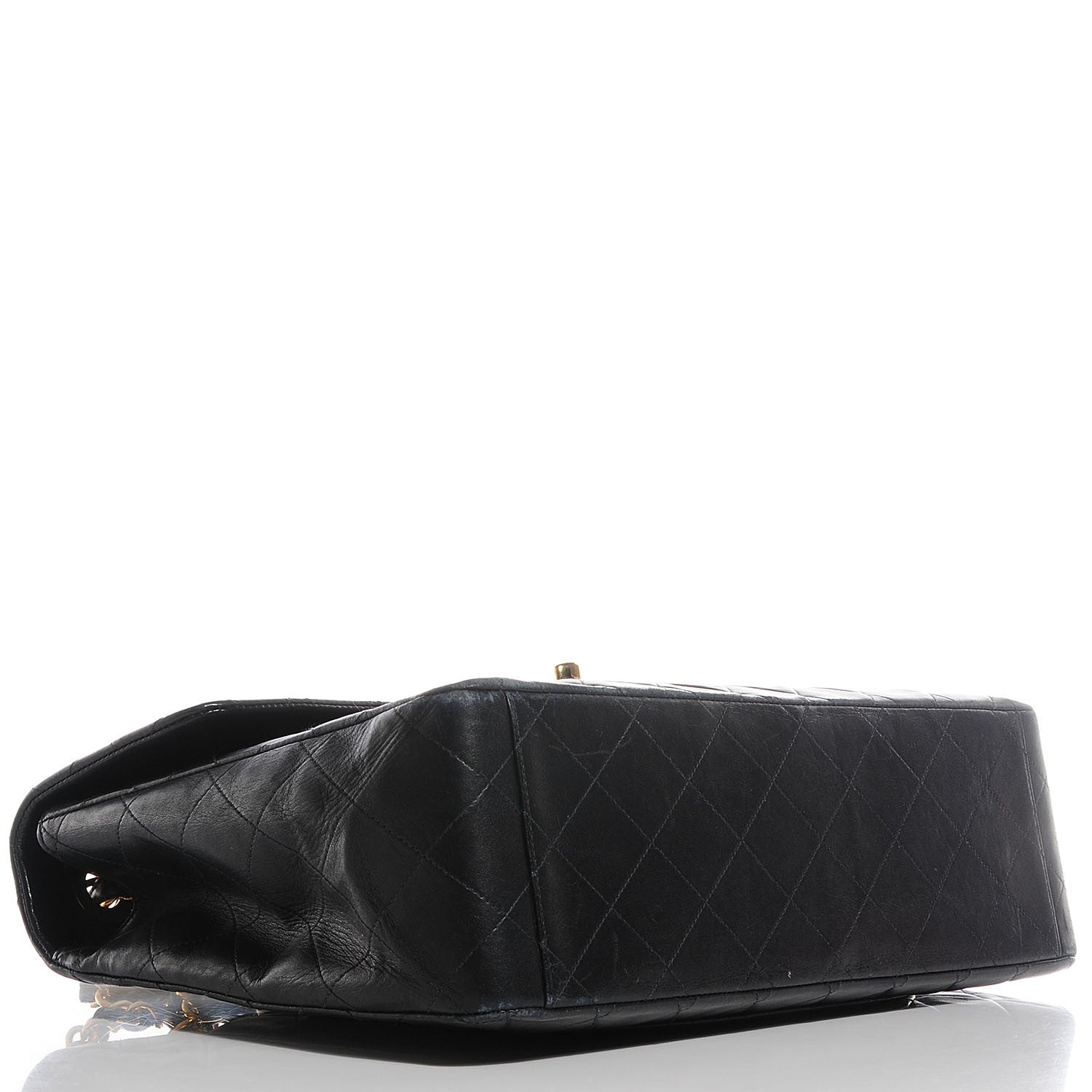 Chanel Lambskin Quilted XL Jumbo Flap Black 4 of 9