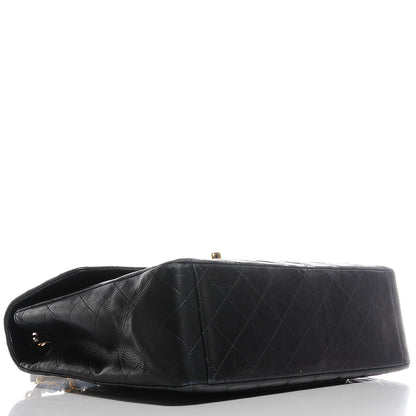 Chanel Lambskin Quilted XL Jumbo Flap Black 4 of 9