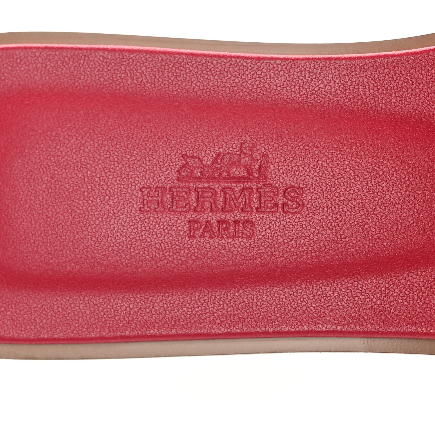 Hermes Toile H Oran Fringe Sandals 36 Framboise 7 of 9
