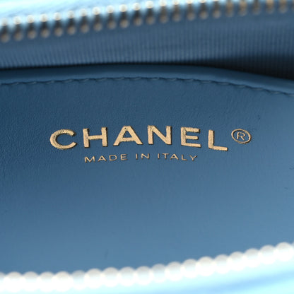 Chanel Lambskin Quilted CC Chain Hobo Blue 6 of 12