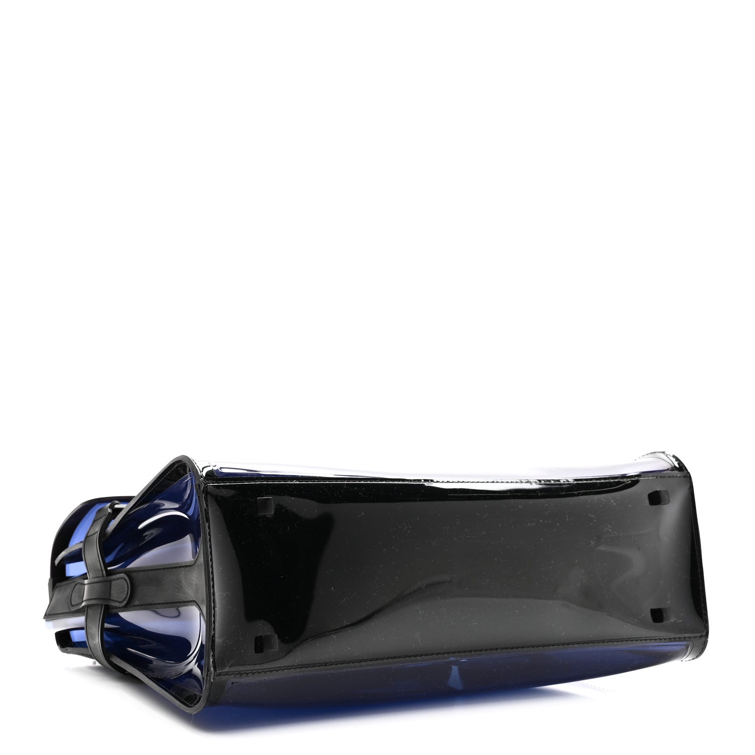 Delvaux PVC Tempete GM Dark Night Satchel Blue De Prusse 4 of 9