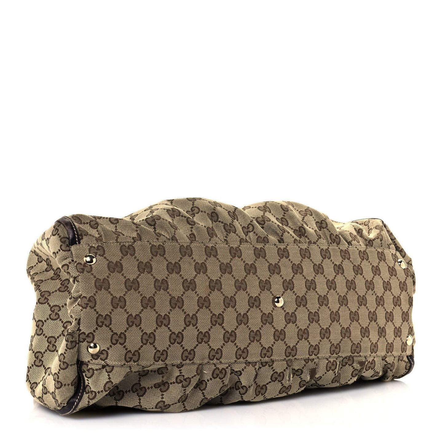 Monogram Large D Gold Hobo Dark Brown