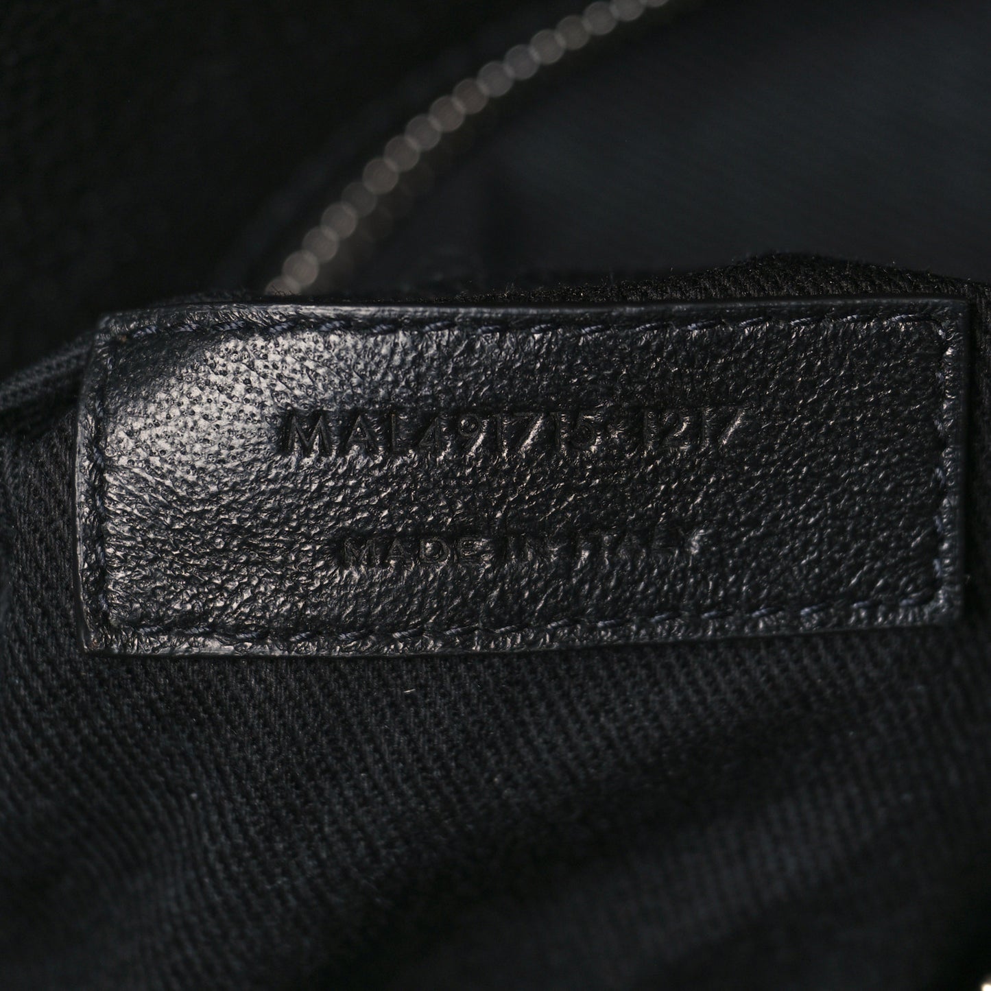 Grained Calfskin Baby Supple Sac De Jour Black
