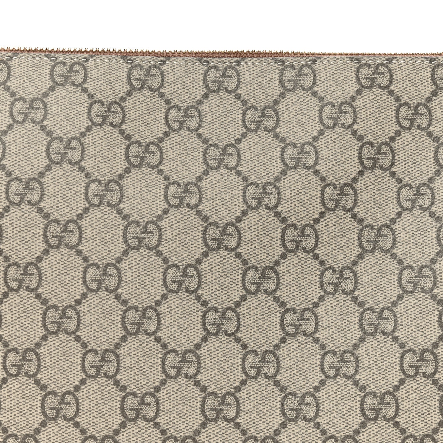 Gucci GG Supreme Monogram Emblem Medium Shoulder Bag Beige Ebony Sundial 8 of 10