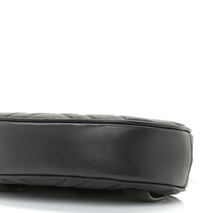 Gucci Calfskin Matelasse GG Marmont Belt Bag 65 26 Black 6 of 10