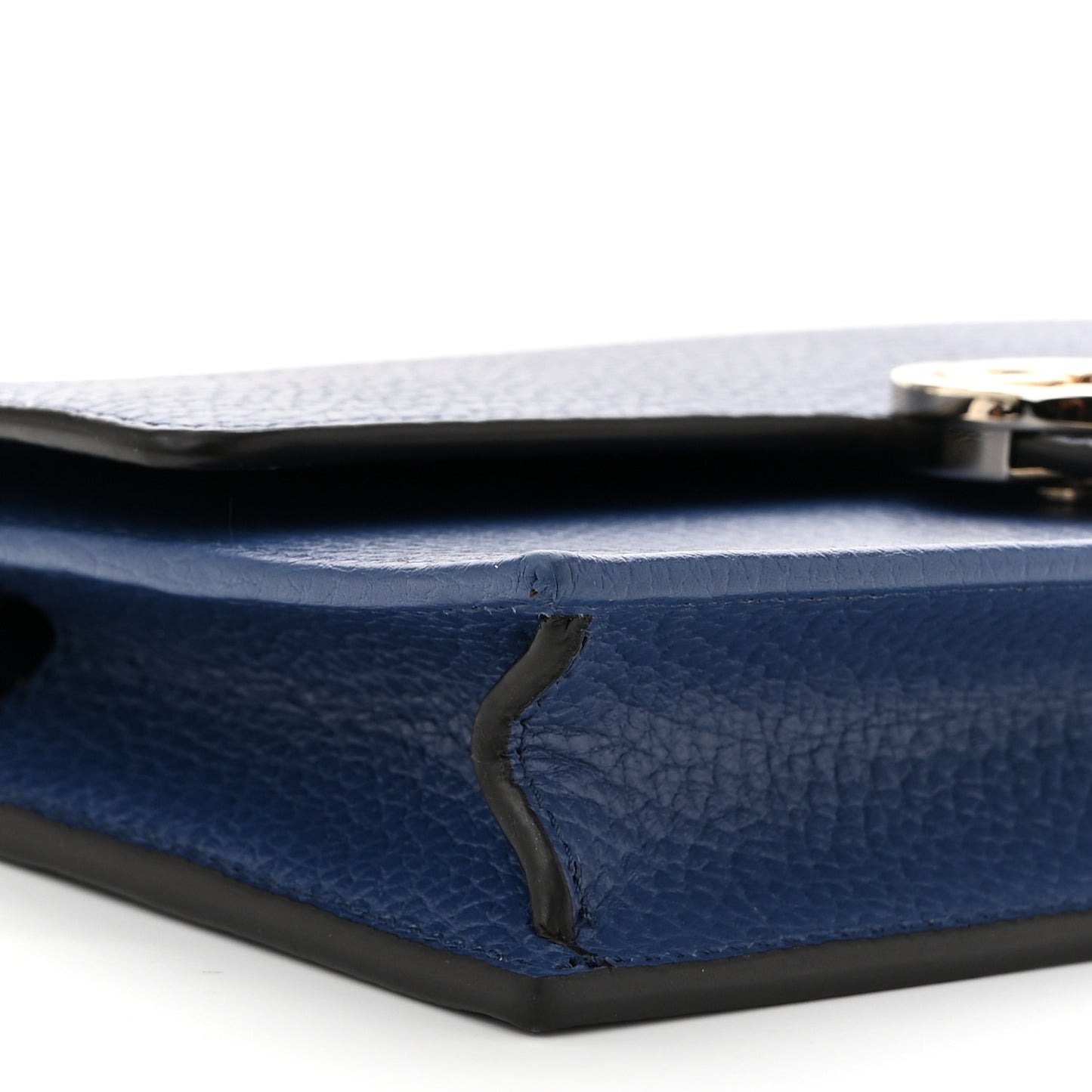 Dollar Calfskin Interlocking G Chain Wallet Caspian