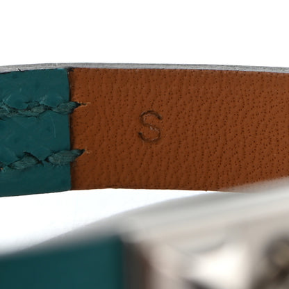 Hermes Epsom Micro Rivale Bracelet S Bleu Paon 5 of 8