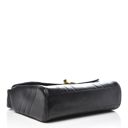 Chanel Lambskin Vertical Quilted Medium Single Flap Black 4 of 15