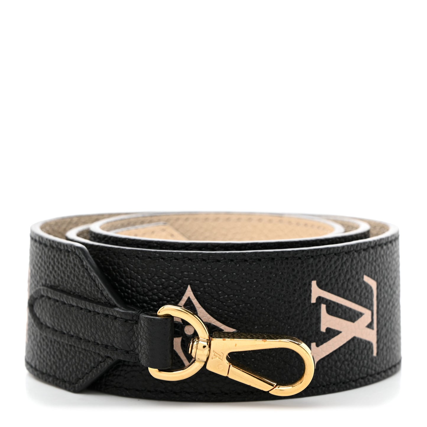 Empreinte Monogram Bandouliere Shoulder Strap Black Beige