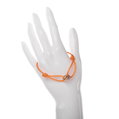 Cartier 18K Pink Yellow White Gold Trinity Adjustable Cord Bracelet Orange 2 of 5