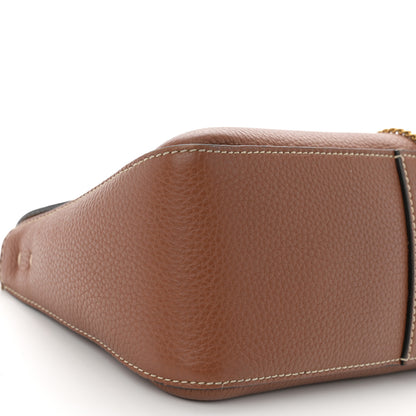 Valentino Garavani Pebbled Calfskin Small VRing Shoulder Bag Saddle Brown 8 of 10
