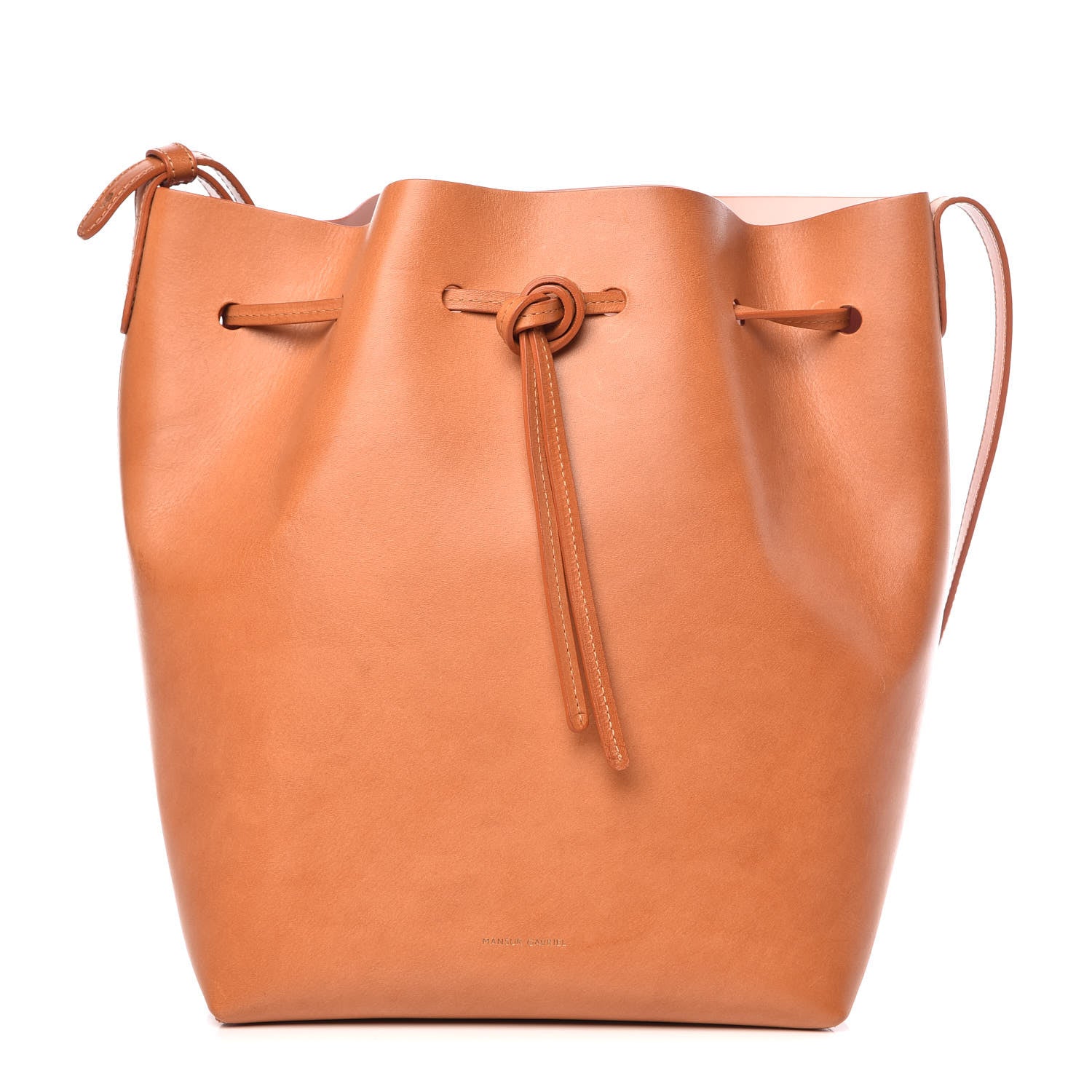 Mansur Gavriel Vegetable Tanned Calfskin Bucket Bag Cammello Rosa 1 of 11