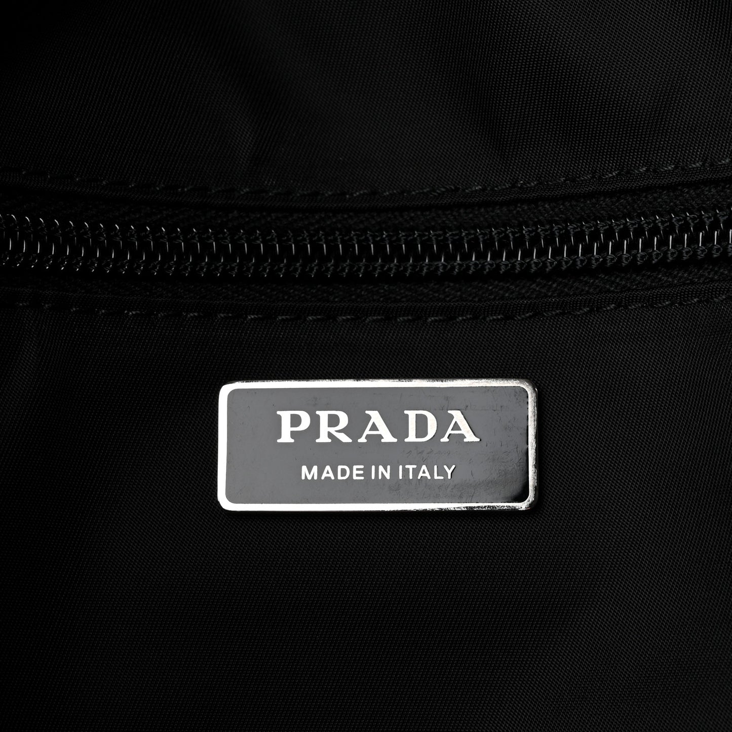 Re-Nylon Vitello Padded Large Flap Shoulder Bag Black