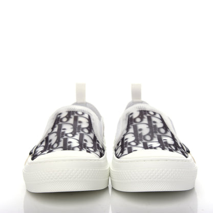 Christian Dior Technical Canvas Oblique Mens B23 Slip On Sneakers 38 Black White 2 of 11