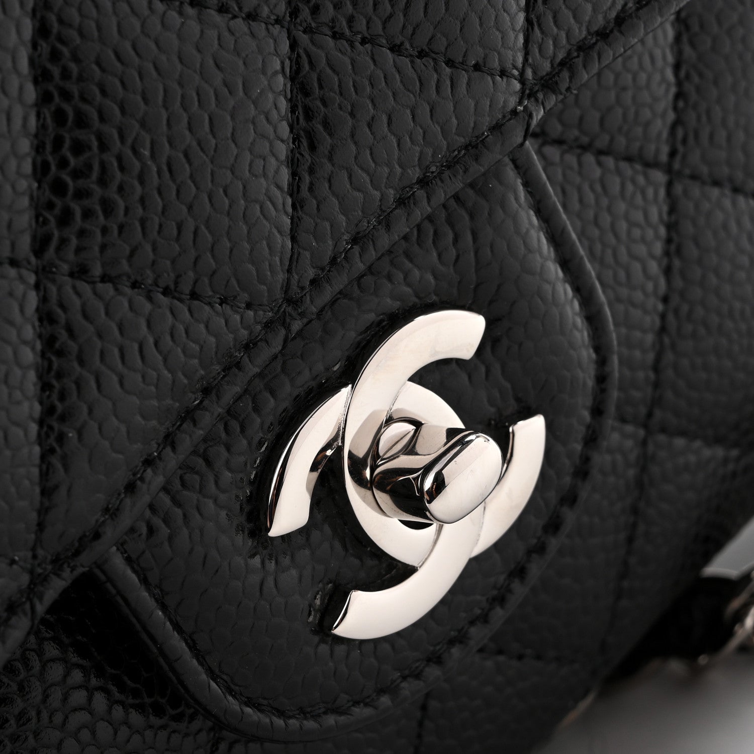 Chanel Caviar Quilted Medium Double Flap Black 10 of 13