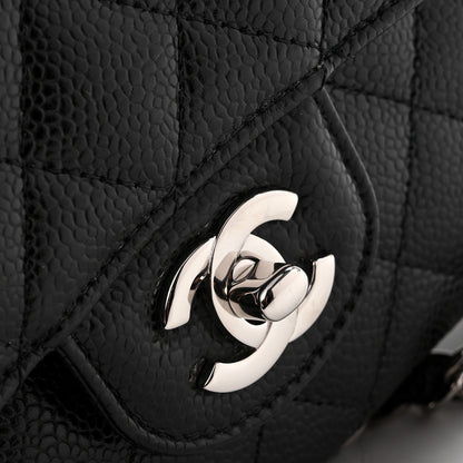 Chanel Caviar Quilted Medium Double Flap Black 10 of 13