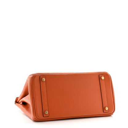 Hermes Chevre Mysore Birkin 30 Orange 4 of 12