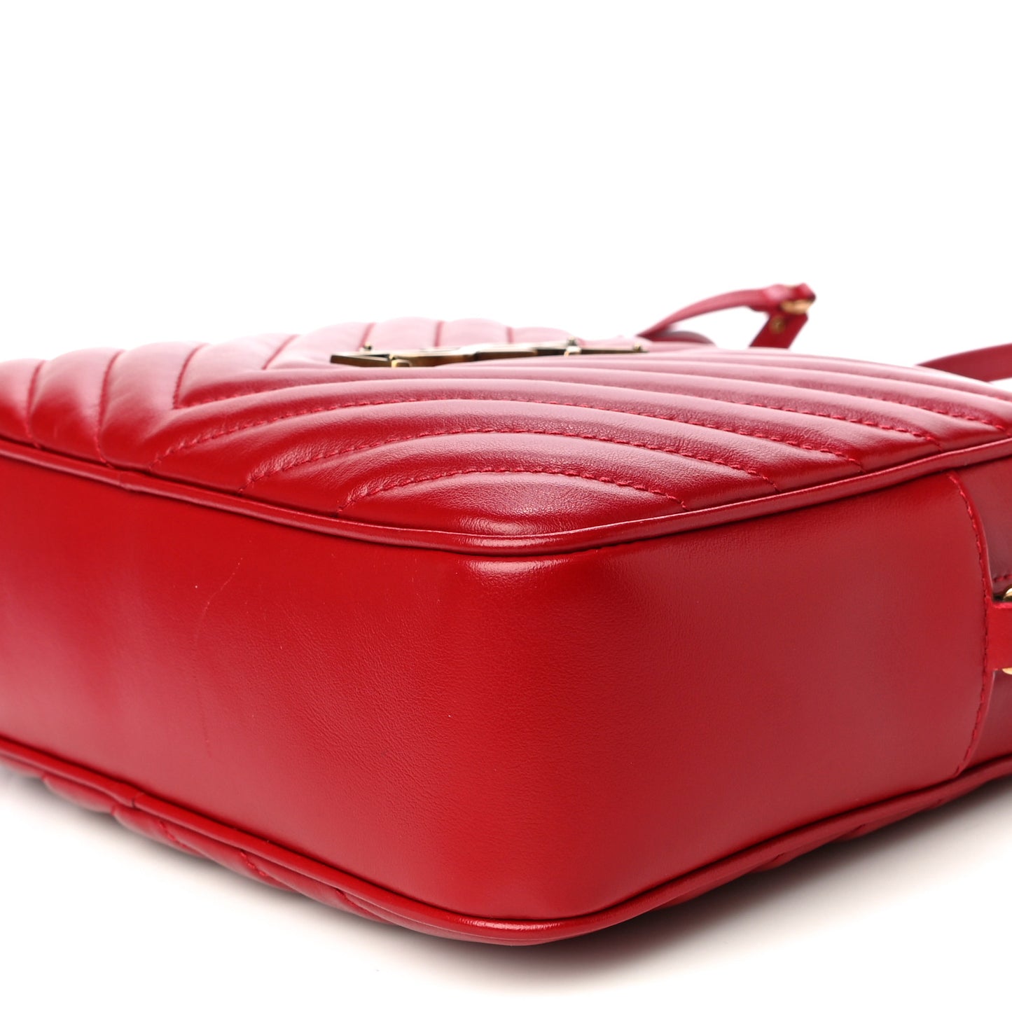 Calfskin Matelasse Monogram Lou Camera Bag Rouge Eros