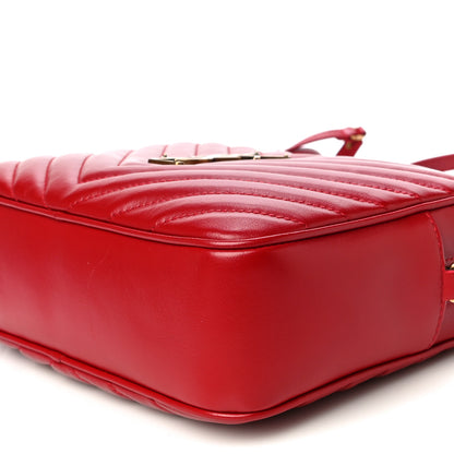 Saint Laurent Calfskin Matelasse Monogram Lou Camera Bag Rouge Eros 10 of 13