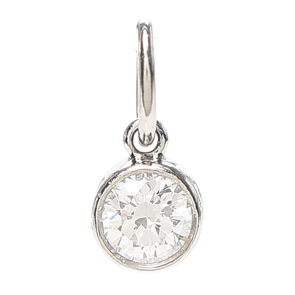 Tiffany Platinum Diamond .14ct Charm 1 of 5