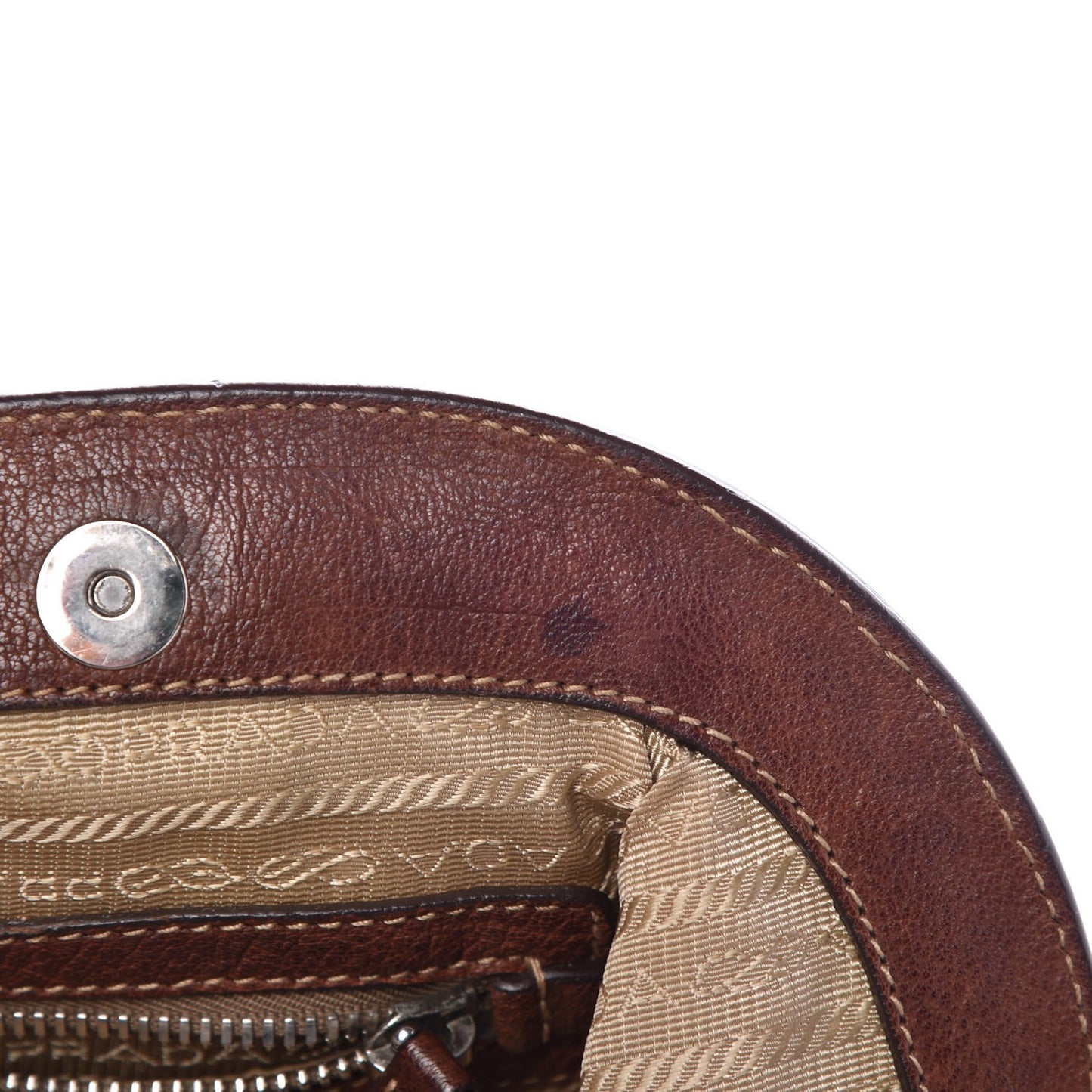 Jacquard Logo Frame Brown