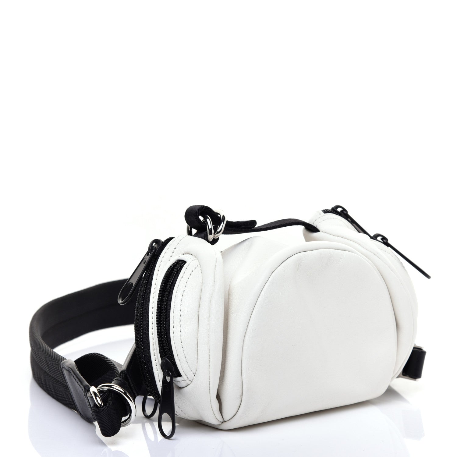 Alexander Wang Lambskin Belt Bag White Black 4 of 9